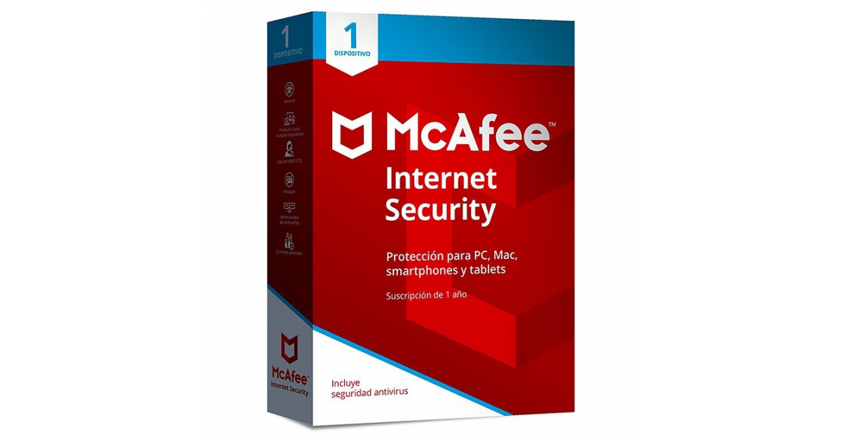 McAfee Internet Security 5 Dispositivos Licencia Electronica