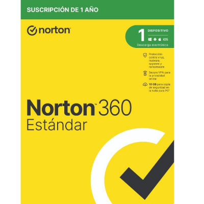 Norton 360 Standard Empower 10GB 1 Usuario 1 Licencia 1 Año Licencia Digital