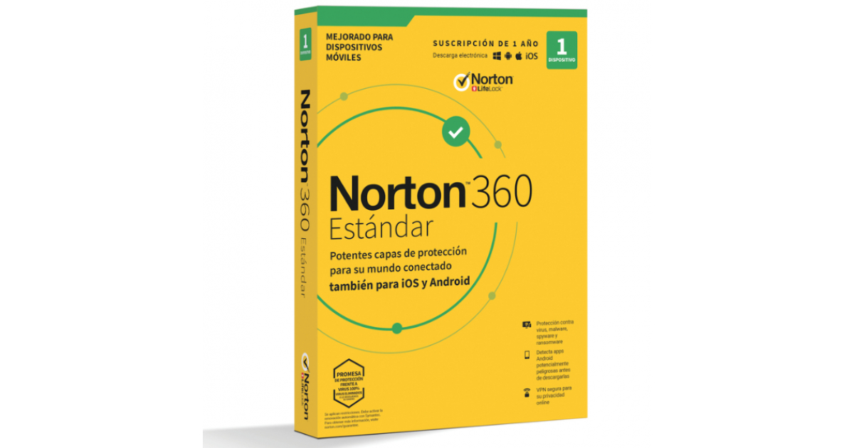 ESD Norton 360 Standard 1 Dispositivos Licencia Digital