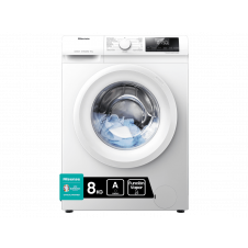 LAVADORA HISENSE WFQP801419VM 8KG 1400RPM A VAPOR INVERTER