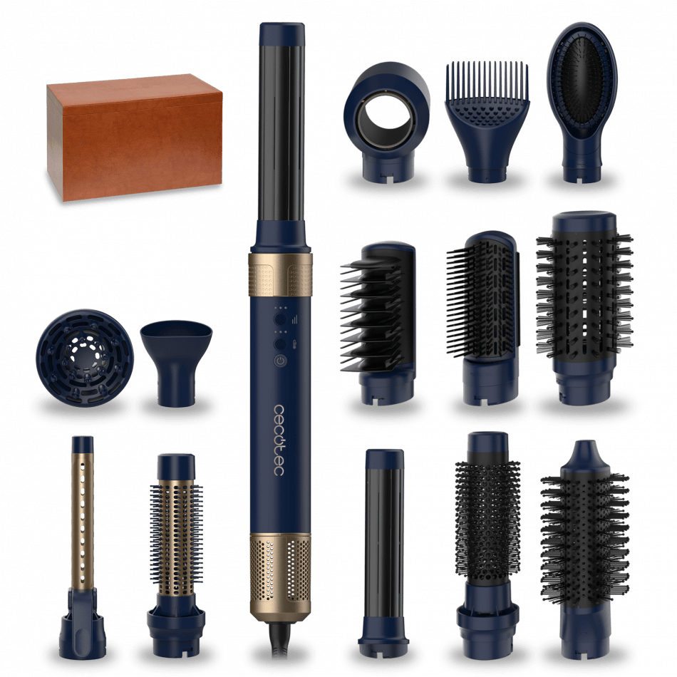 CEPILLO MOLDEADOR CECOTEC BAMBA CERAMICCARE 14IN1 AIRGLAM BLUE de