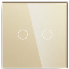 MARCO 2 INTERRUPTORES ORO 86X86MM