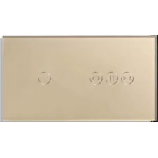 Marco 1 interruptor + Cortina WiFi Oro
