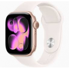 apple watch series 11 gps + cellular caja de aluminio oro rosa 42mm, color de correa rosa rubor correa deportiva talla s/m