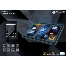Talius tablet Zircon 1016 10.1' 4GB/64GB 4G Negra +regalo funda para tablet 10