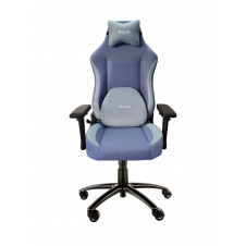 Talius silla Panther gaming negra/azul, tela transpirable, 3D, butterfly, base metal, ruedas nylon p