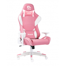Talius silla Dragonfly gaming white/pink, 2D, butterfly, base nylon, ruedas 60mm nylon, gas clase 4,