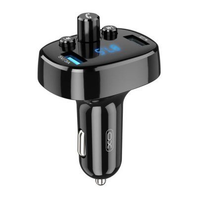 XO BCC02 Transmisor FM para Coche Bluetooth 15W - Pantalla LED - Frecuencias 87,5 - 108,0MHz - 1x Puerto USB 3.0A, 1x Puerto USB 1.0A