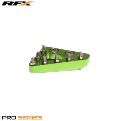 Punta de pedal de freno trasero macizo CNC RFX Pro de repuesto (verde) FXRB9010199GN