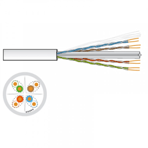 Rollo de cable CAT 6 UTP Fonestar TF-5321-GS