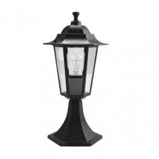 Sobremuro Exterior Aluminio Auriga 1xe27 Negro 38x19x19 Cm Ip44