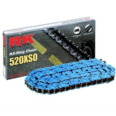 Cadena RK FB520XSO con 92 eslabones azul BB520XSO-92