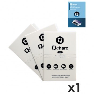 Laminas de proteccion frontales qcharx hidrogel hd qx1 1 unidad