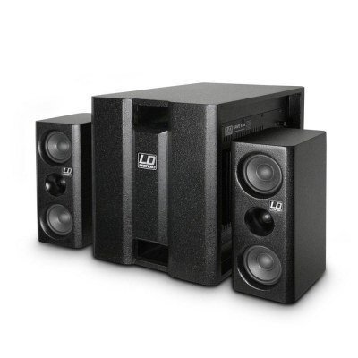 Sistema Amplificado 2.1 350Wrms DAVE8XS NEGRO
