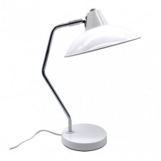 Flexo Elian 1xe27 Blanco/cromo 44x24x35 cm Orientable Y Articulable