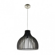 Colgante Caoba 1xe27 Madera Cafe Regx35x35 Cm