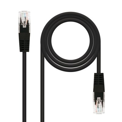 Nanocable - CABLE RED LATIGUILLO CAT.6 UTP AWG24 NEGRO 30 CM