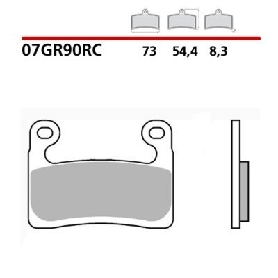 Pastillas de freno sinterizadas Brembo 07GR90RC 07GR90RC