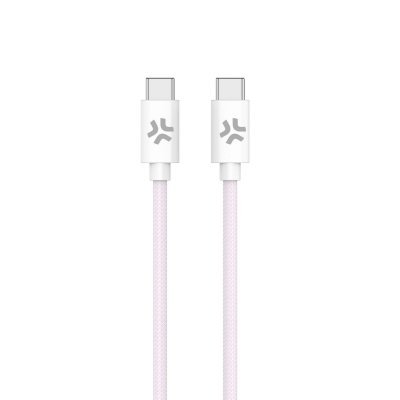 USBCUSBCCOTTPK cable USB 1,5 m USB C Rosa, Blanco
