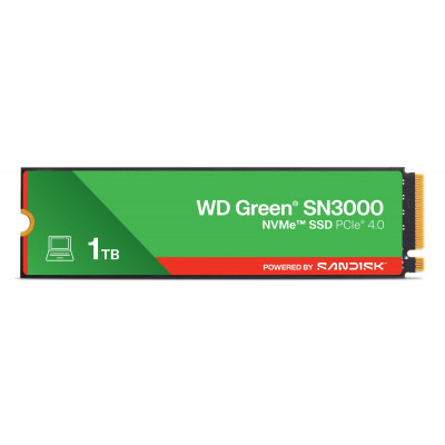 Green WD SN3000 NVMe 1 TB M.2 PCI Express 4.0 QLC 3D NAND