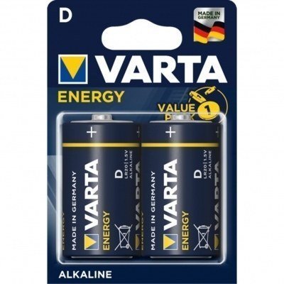 Blister pilas varta alcalinas energy lr20 d - 2 pilas