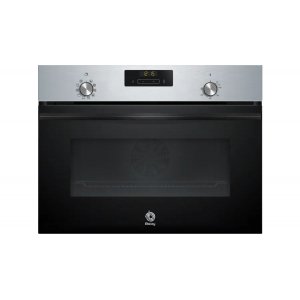 Horno compacto Balay 3CB4130X3, Hidrolítico, abatible, multifunción, 7 funciones, 47 litros, 45.5 x 59.4 x 54.8 cm, clase A, acero inox