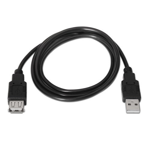 Aisens Cable Usb 2.0, Tipo A/M-A/H, Negro, 1.8M