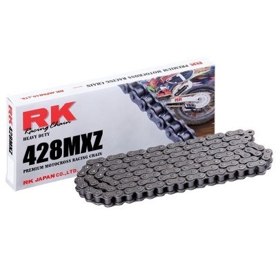 Cadena RK 428MXZ con 112 eslabones negro 428MXZ-112