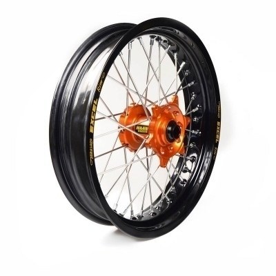 Rueda completa Haan Wheels aro negro 16-3,50 buje naranja 1 35250/3/10 1 35250/3/10