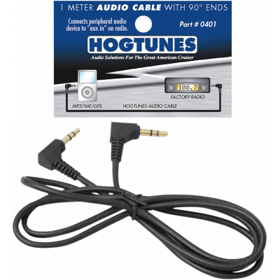 Cable audio/estéreo de 1 metro con tomas de conexión a 90º HOGTUNES 0401