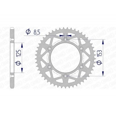 Corona AFAM aluminio ultraligera 11212 - Paso 520 11212N-51