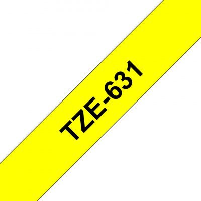 TZE-631 cinta para impresora de etiquetas Negro sobre amarillo