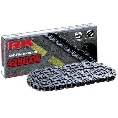 Cadena RK 428GXW con 126 eslabones negro 428GXW-126