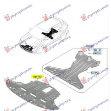 CUBIERTA DELANTERA DE PLÁSTICO DE BAJO MOTOR (O)