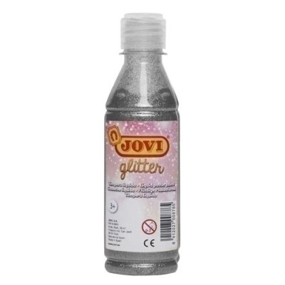 TEMPERA JOVI LIQ.GLITTER 250 ml PLATA