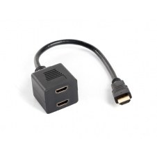 Adaptador lanberg hdmi macho - hdmi hembra x2 splitter 20cm