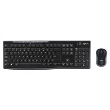 Logitech Wireless Combo MK270 teclado Ratón incluido Hogar USB QWERTZ Alemán Negro