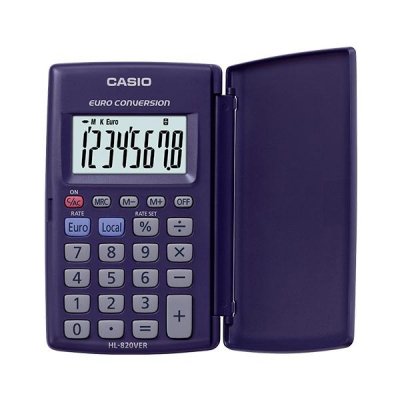 CASIO Calculadora de bolsillo HL-820VERA 8 digitos