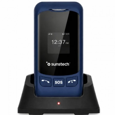 Teléfono Móvil Sunstech CELT26BL para Personas Mayores/ Azul
