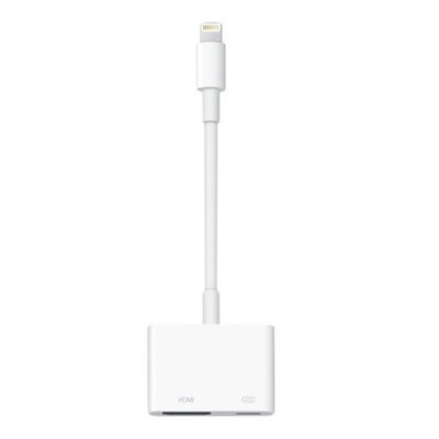 Adaptador lightning a hdmi - lightning apple macho - hembra - blanco