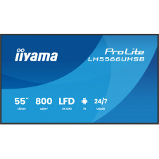 iiyama LH5566UHSB-B1AG pantalla de señalización Pantalla plana para señalización digital 139,7 cm (55
