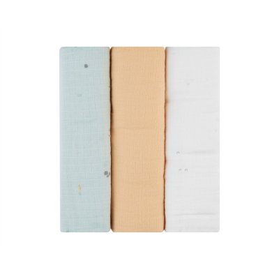 Juego de pañales de muselina 3 uds 100x100 cm Sleepy Sheep