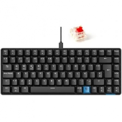 Teclado Gaming Mecánico Inalámbrico Hiditec GM1K/ Switch Rojo/ Negro