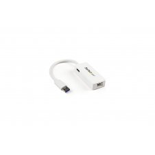 StarTech.com Adaptador Tarjeta de Red NIC Externa USB 3.0 de 1 Puerto Gigabit Ethernet RJ45 y Puerto USB - Blanco