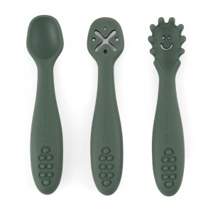 Set de 3 Cucharas Petite&Mars pcs Take&Match Misty Green 6m+