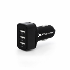 CARGADOR COCHE UNIVERSAL PHOENIX PHCARCHARGER3USB 5V 3 X USB 7.2A NEGRO PHCARCHARGER3USB