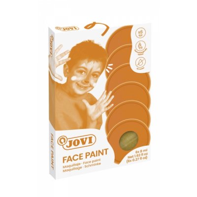 Jovi Estuche de Maquillaje Crema - Hipoalergenico - Base Grasa - Facil Aplicacion - Gran Cobertura - 12 Colores Mezclables - sin Parabenos - Retiro Facil - Secado Rapido - Color Oro