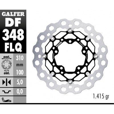 Disco de freno Cubiq GALFER DF348FLQ