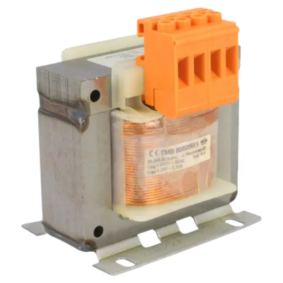 Transformador Aislamiento RED Abierto 80VA Secundario 24Vac Primario 400Vac