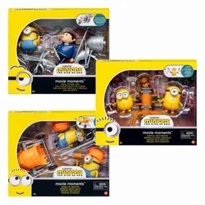 Surtido figuras mattel minions the movie set de aventuras 4 unidades